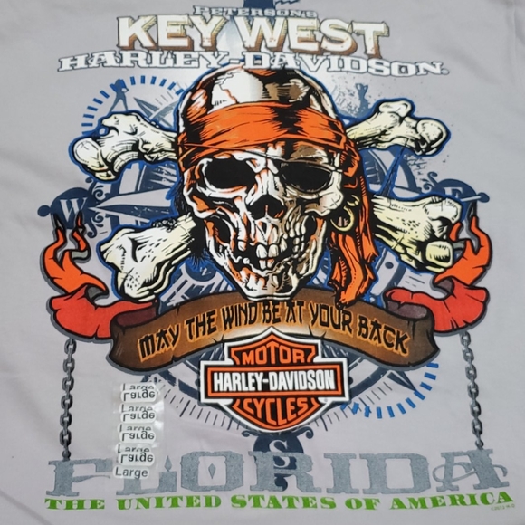 Harley Davidson graphic top t-shirt cotton size L - Picture 4 of 6